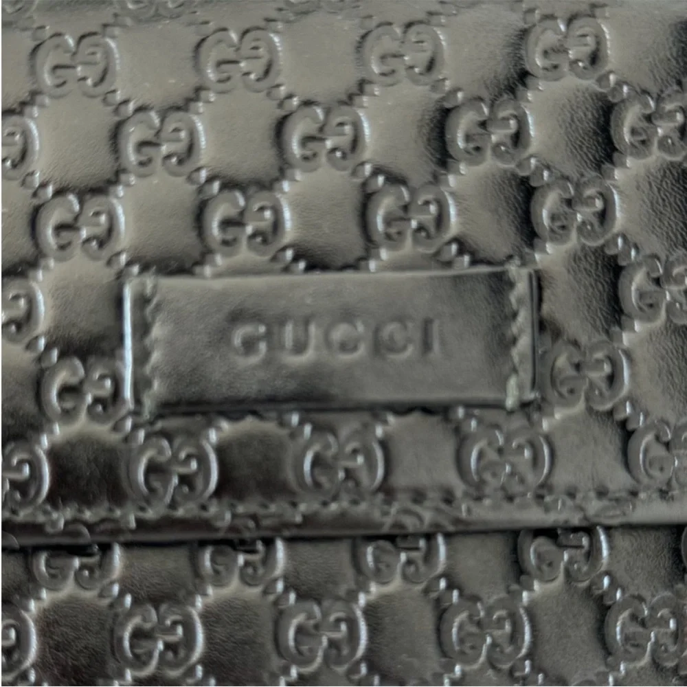 Authentic Gucci GG Guccissima Leather Black Long Wallet FULL INCLUSION W COA EUC - Picture 6 of 8